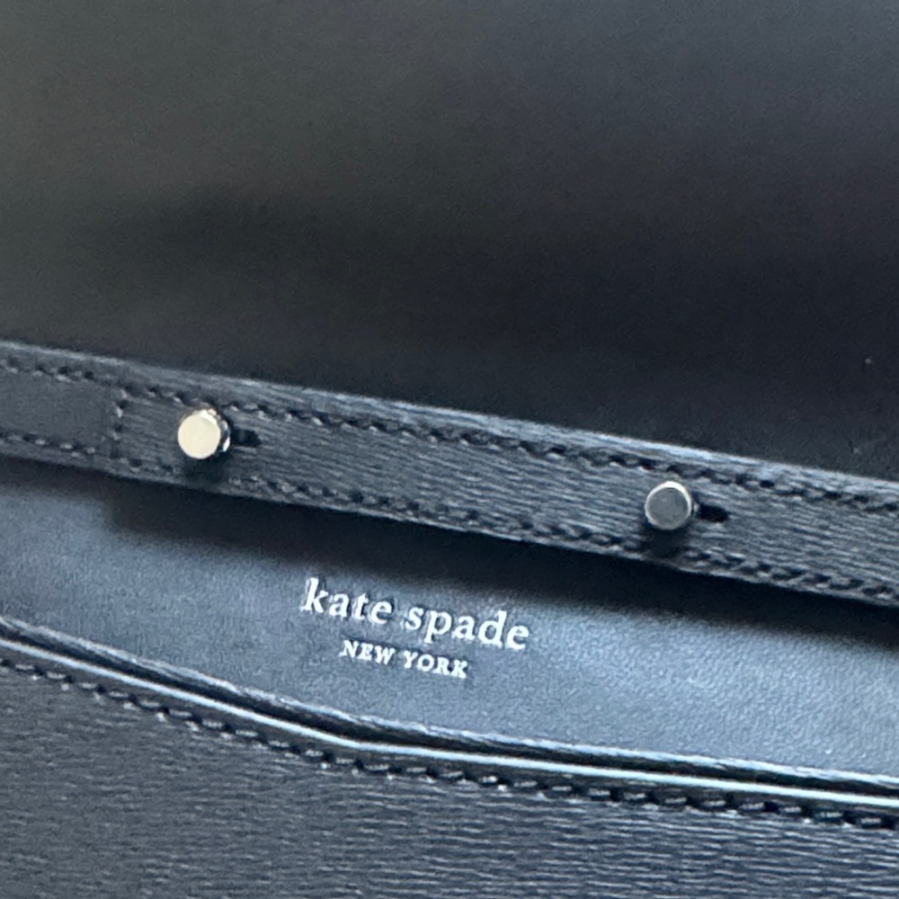 Kate Spade Black and Silver Crossbody Bag - Picture 4 of 9